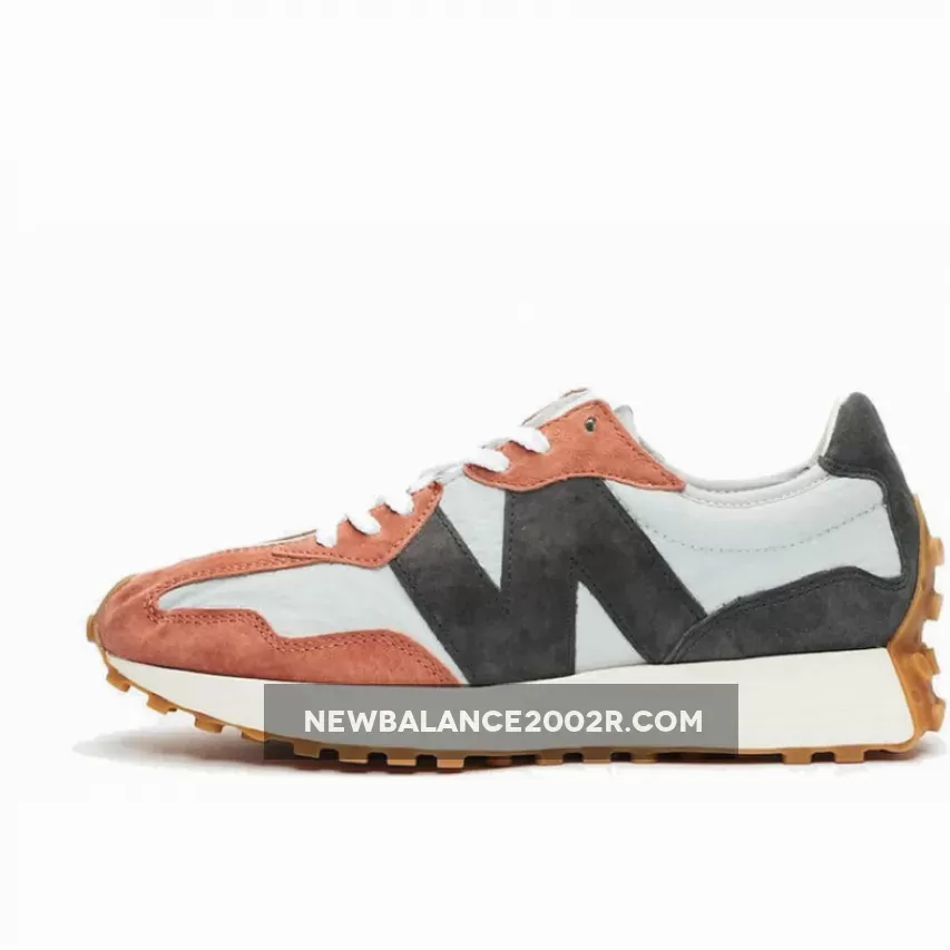 New Balance 327 Brown Grey MS327JC1 / rust color sneakers