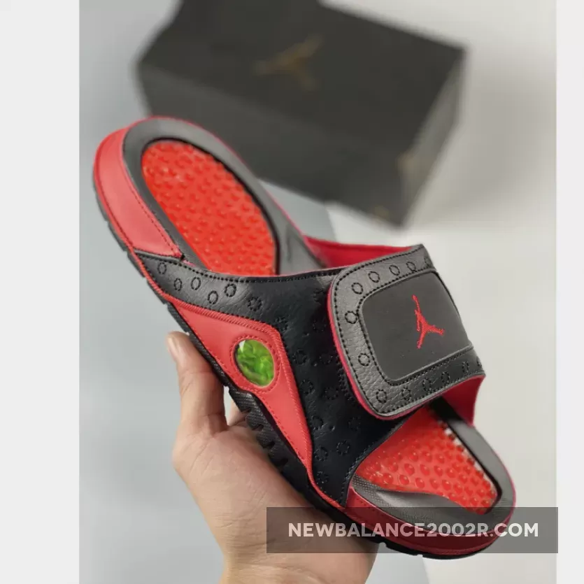 Air Jordan Hydro 13 Black/Gym Red Sandals 684915-001