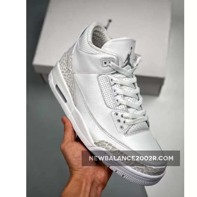 Air Jordan 3 Pure White (Triple White) 136064-111 / Goat Jordan 3