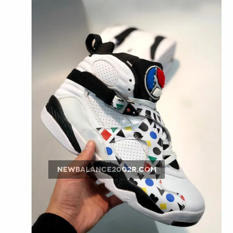 Air Jordan 8 "Quai 54" White/Black-Multi-Color | 8 FRIENDS CJ9218-100