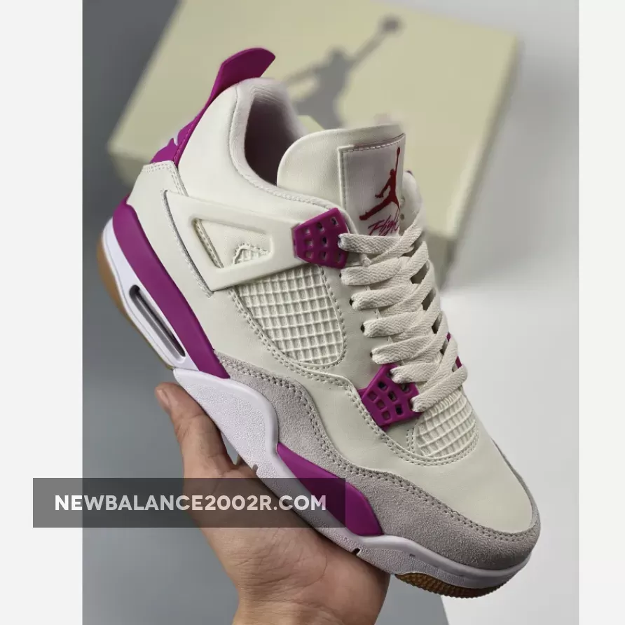 Nike SB x Air Jordan 4 Retro White Purple 2023 List! Jordan Sb