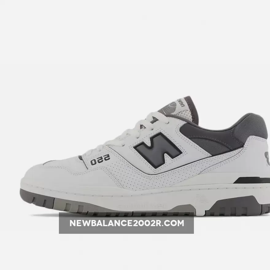 New Balance 550 White Grey BB550WTG - new balance grey black