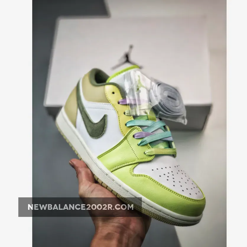 Air Jordan 1 Low Light Olive Pale Citron FD9906-131