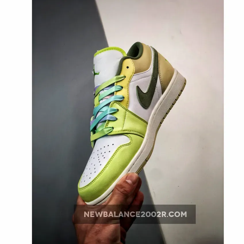 Air Jordan 1 Low Light Olive Pale Citron FD9906-131 Air Jordan 1 Low Light Olive Pale Citron FD9906-131