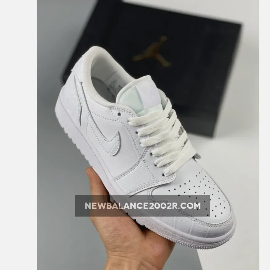 Air Jordan 1 Low Golf "White Croc" / Air Jordan 110 DD9315-110