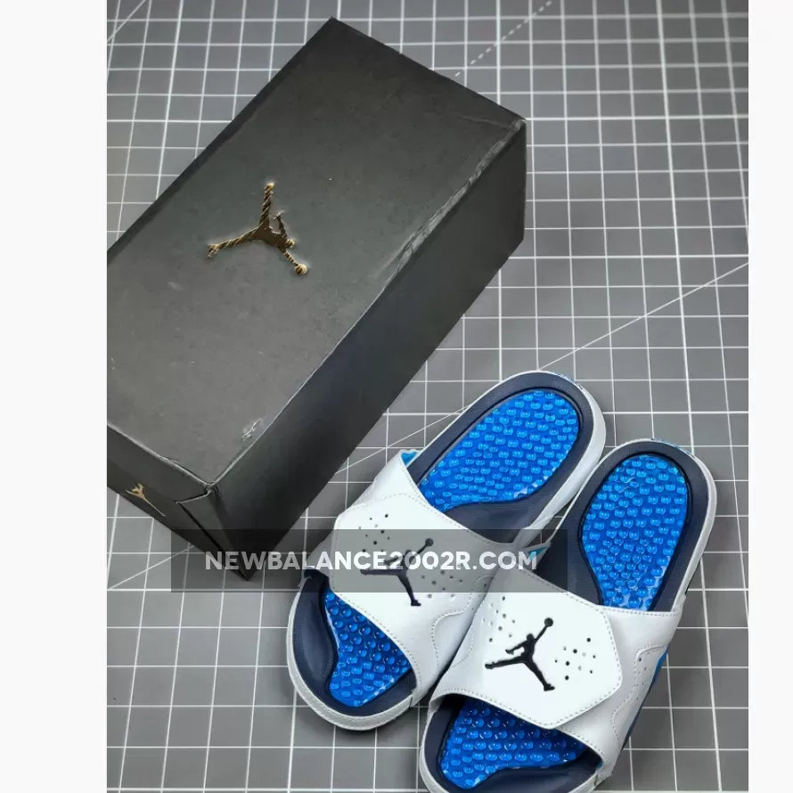 Air Jordan Hydro 5 White/Navy Blue-Royal Blue New Releases
