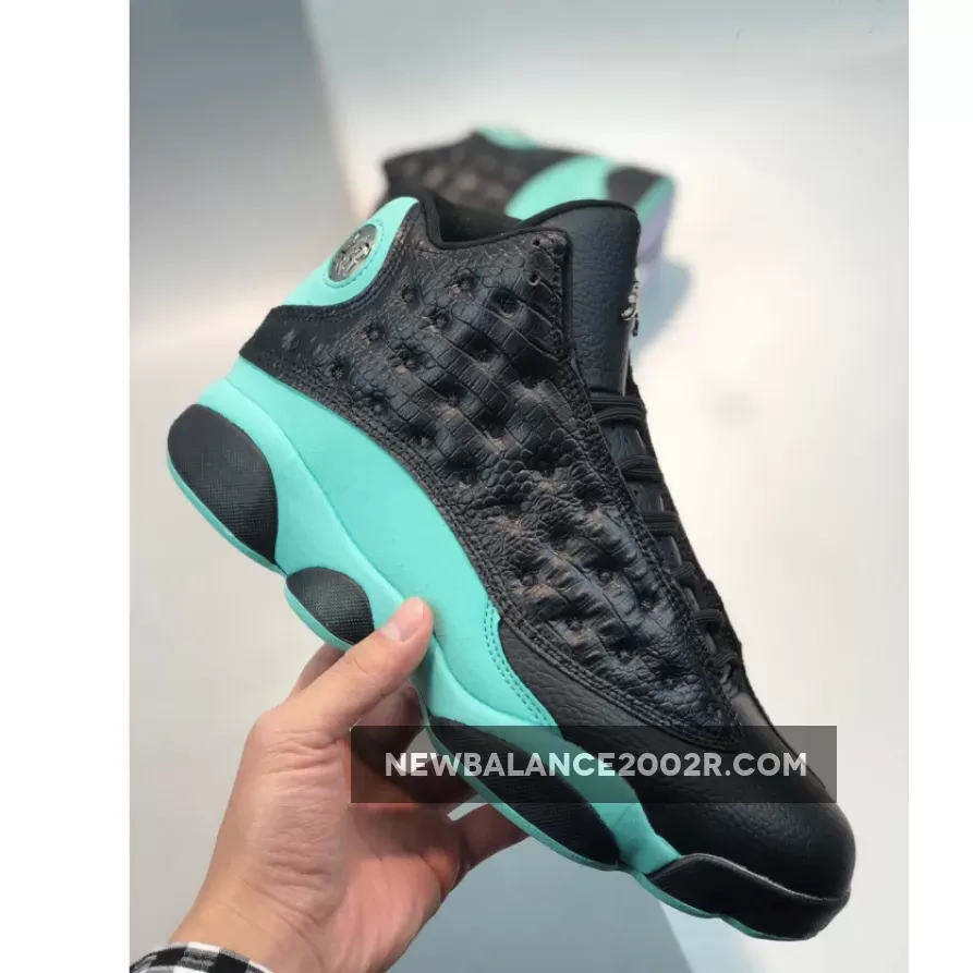 Air Jordan 13 Retro Black/Island Green/Metallic Silver AJ13 | JORDAN 13 TEAL