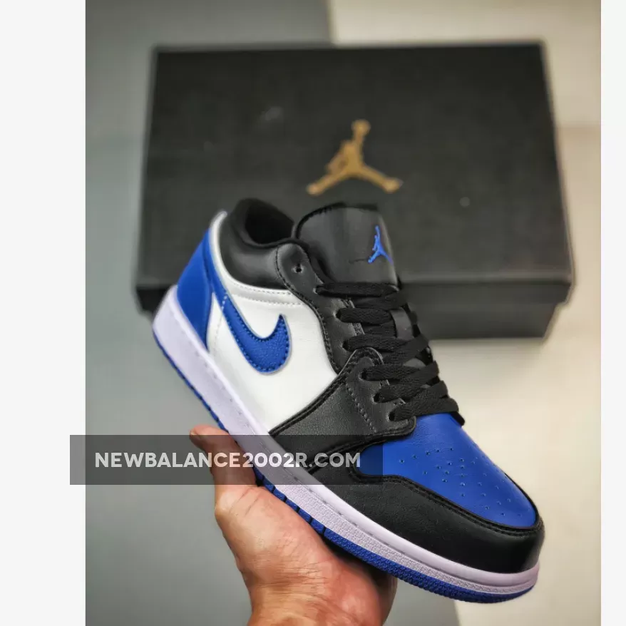 Air Jordan 1 Low "Royal Toe" White/Royal Blue-Black 553558-140