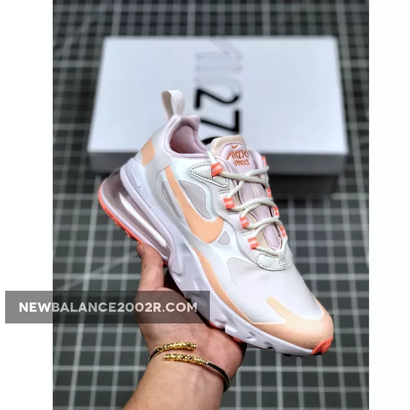 Nike Air Max 270 React Summit White Crimson Tint WMNS CJ0619-103 #nike air max 270 react crimson tint