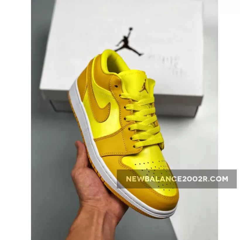Women's Yellow Jordans Air Jordan 1 Low Yellow Strike DC0774-700