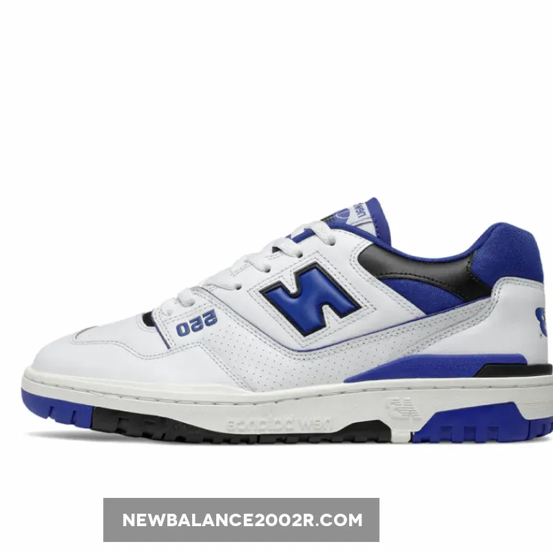New Balance 550 White Royal Blue - blue and white new balance 550