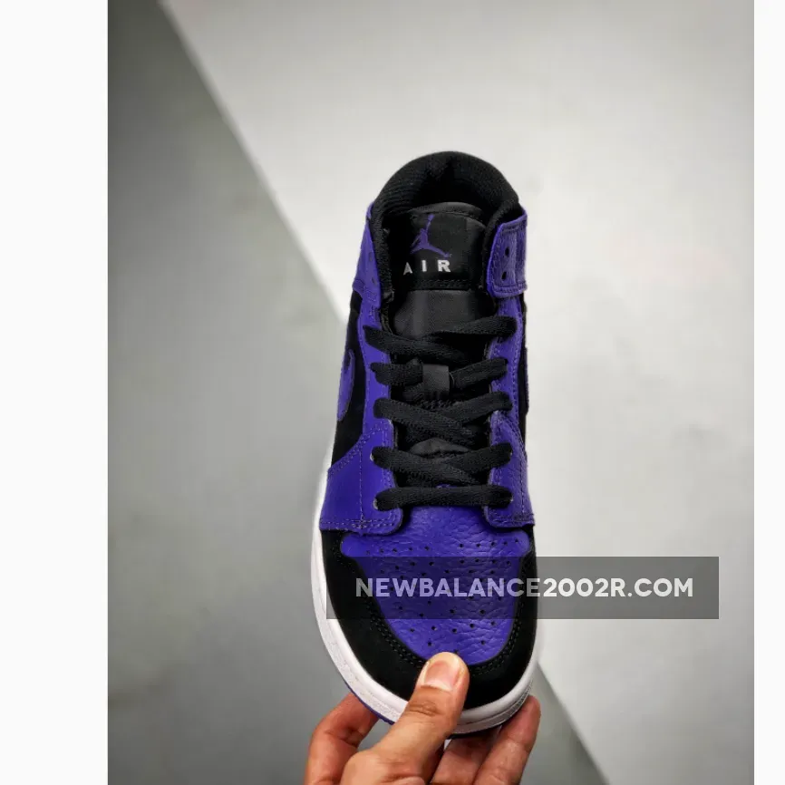 Air Jordan 1 Mid Black Concord #jordan 1 concord high