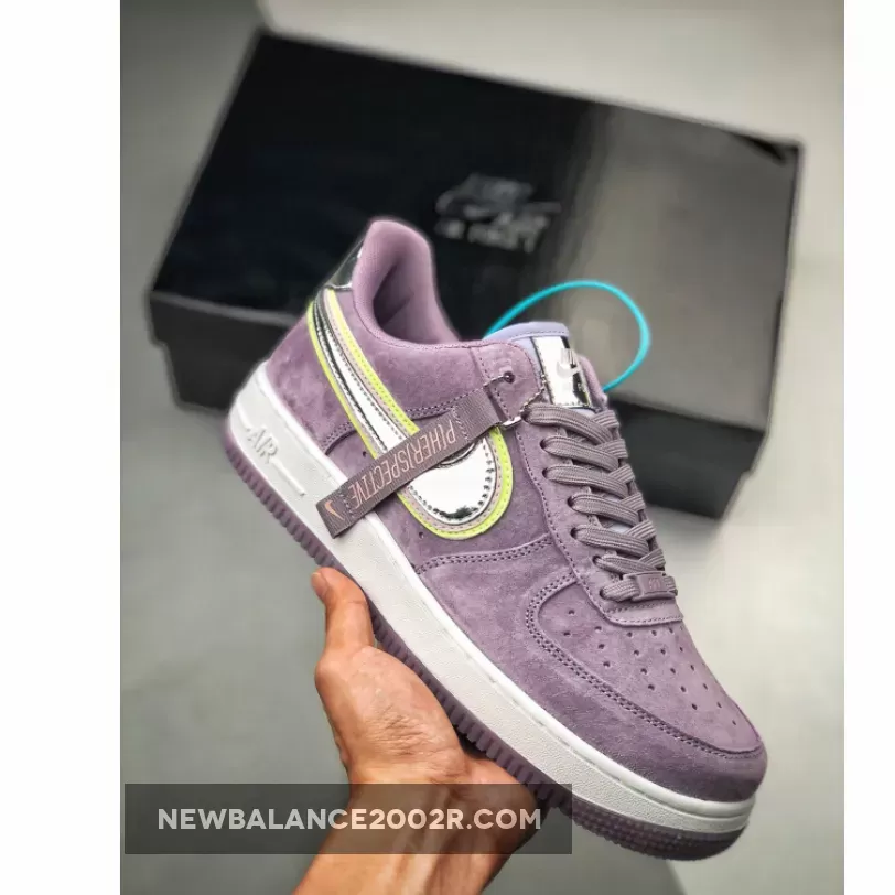 Nike Air Force 1 Low 'P(Her)spective' Violet Star/Chrome-Washed Coral-Barely Volt - chrome air force 1