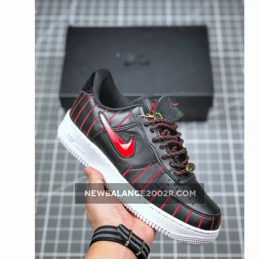 Nike Air Force 1 Jewel 'Chicago' Black/University Red-Black-White CU6359-001 Brand New