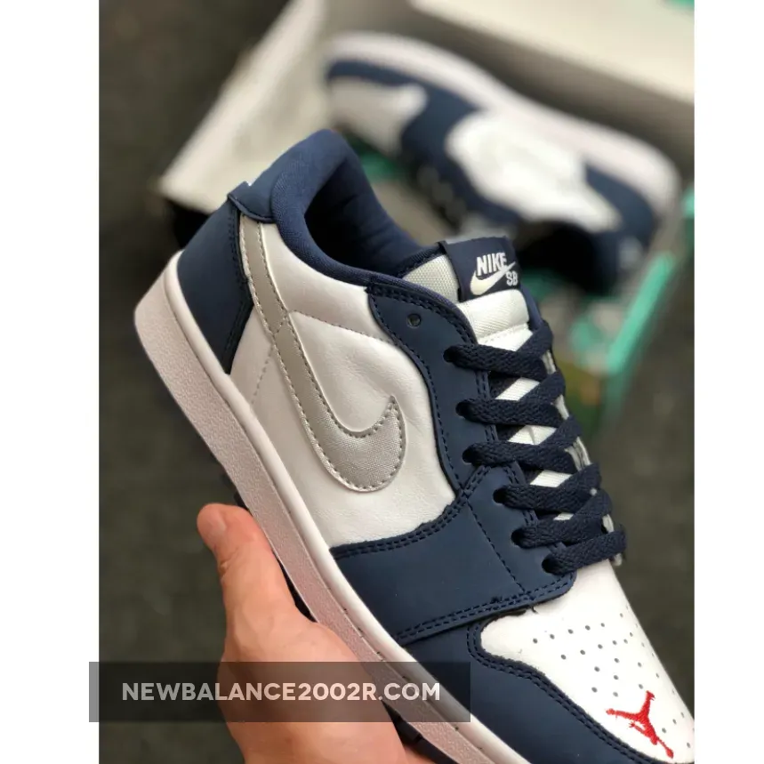 Eric Koston X Air Jordan 1 Low Sb 'Midnight Navy' AJ1 White-Ember Glow-Metallic Silver Eric Koston X Air Jordan 1 Low Sb 'Midnight Navy' AJ1 White-Ember Glow-Metallic Silver