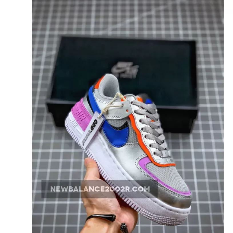Nike Air Force 1 Shadow Metallic Silver/Fuchsia Glow #air force 1 fuchsia glow