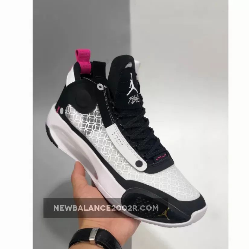 Air Jordan 34 'CNY' Black/Metallic Silver-White-Digital Pink AR3240-016 Restock