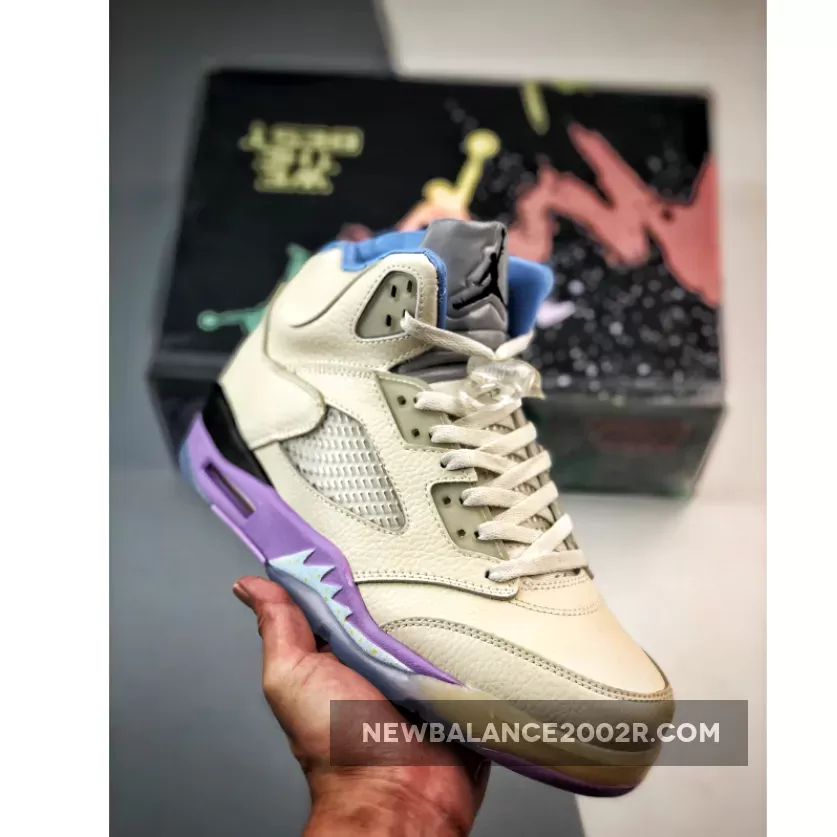 DJ Khaled x Air Jordan 5 Sail/Washed Yellow-Violet Star DV4982-175