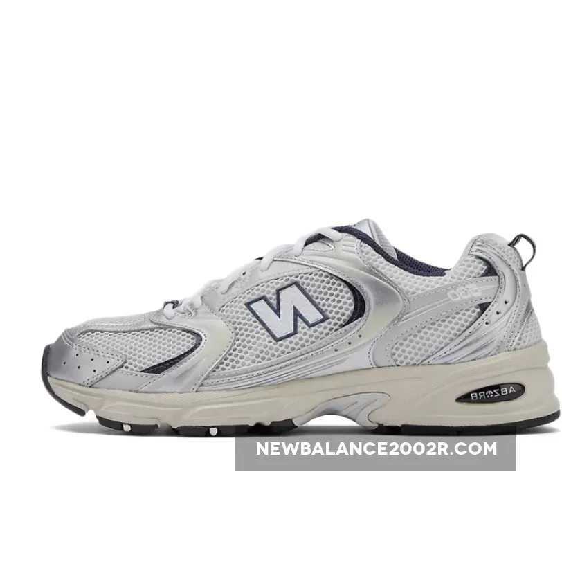 New Balance 530 White Silver Navy MR530KA - new balance 530 gray