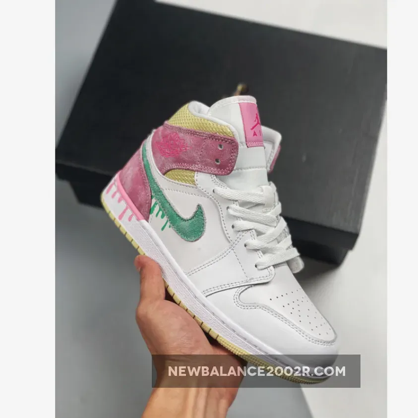 Ice Cream Air Jordan 1 Air Jordan 1 Mid GS 'Paint Drip' DD1666-100