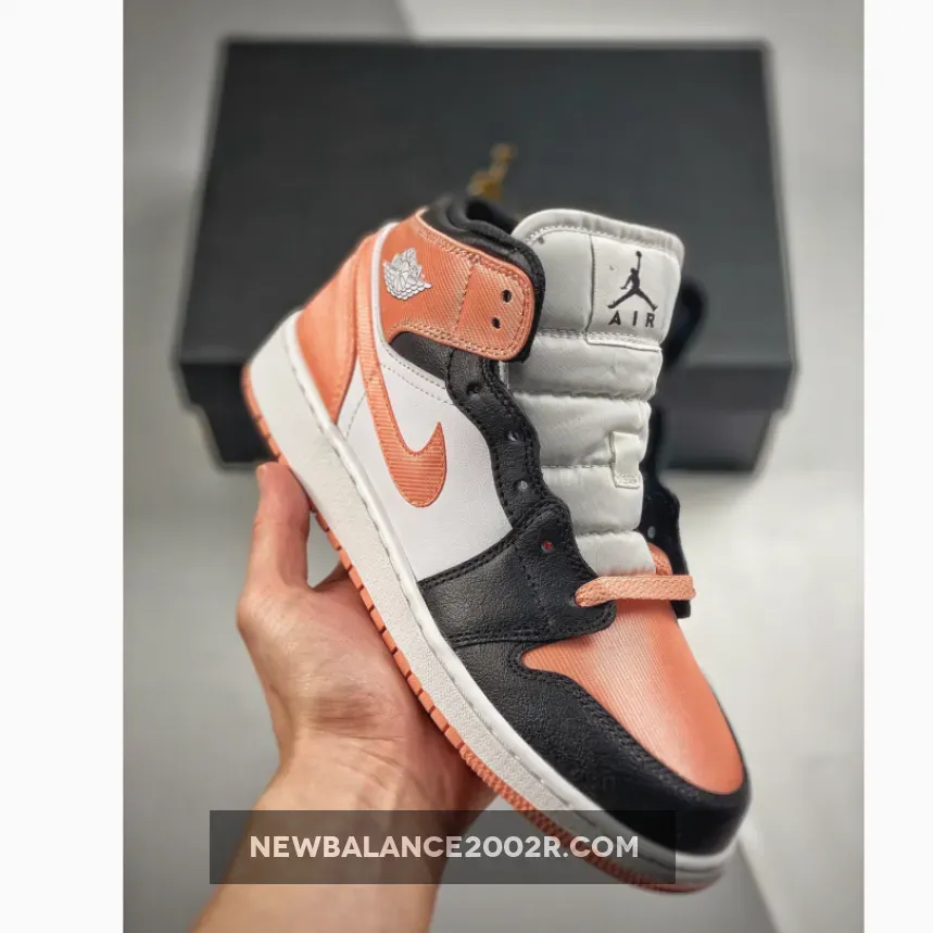 Air Jordan 1 Mid GS White/Black-Light Madder Root / Air Jordan 1 Mid Light Madder Root DM9077-108