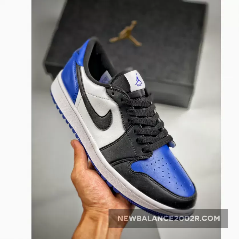 Air Jordan 1 Low Golf 'Royal Toe' White/Game Royal-White #jordan 1 royal toe lows