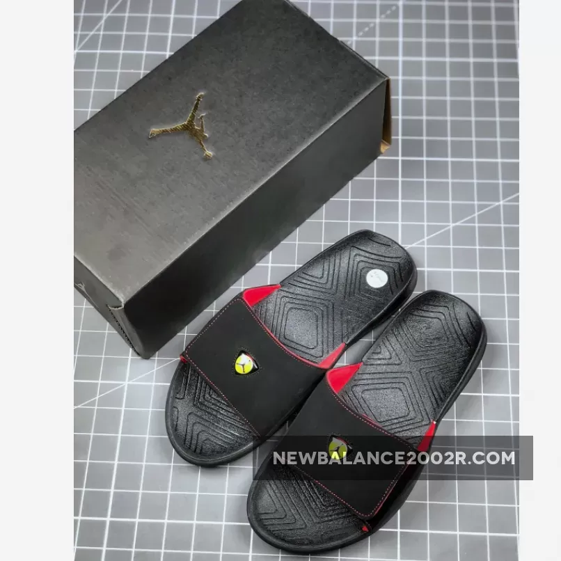 Air Jordan Hydro 7 Black Red Slippers AA2517-003