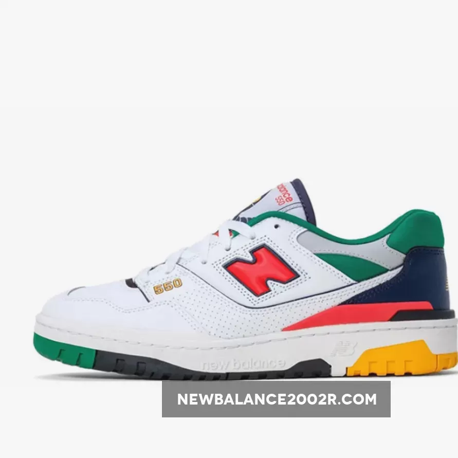 New Balance 550 White Multi BB550CL1 - red new balance 550