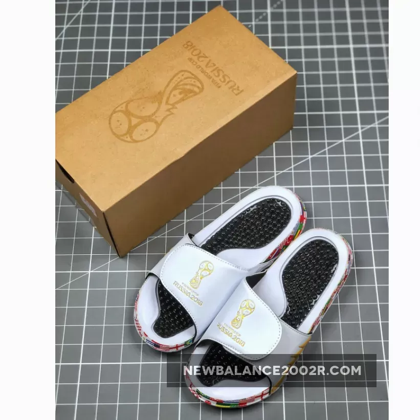 Air Jordan Hydro 5 Sandals ‘FIBA’ White Gold Black