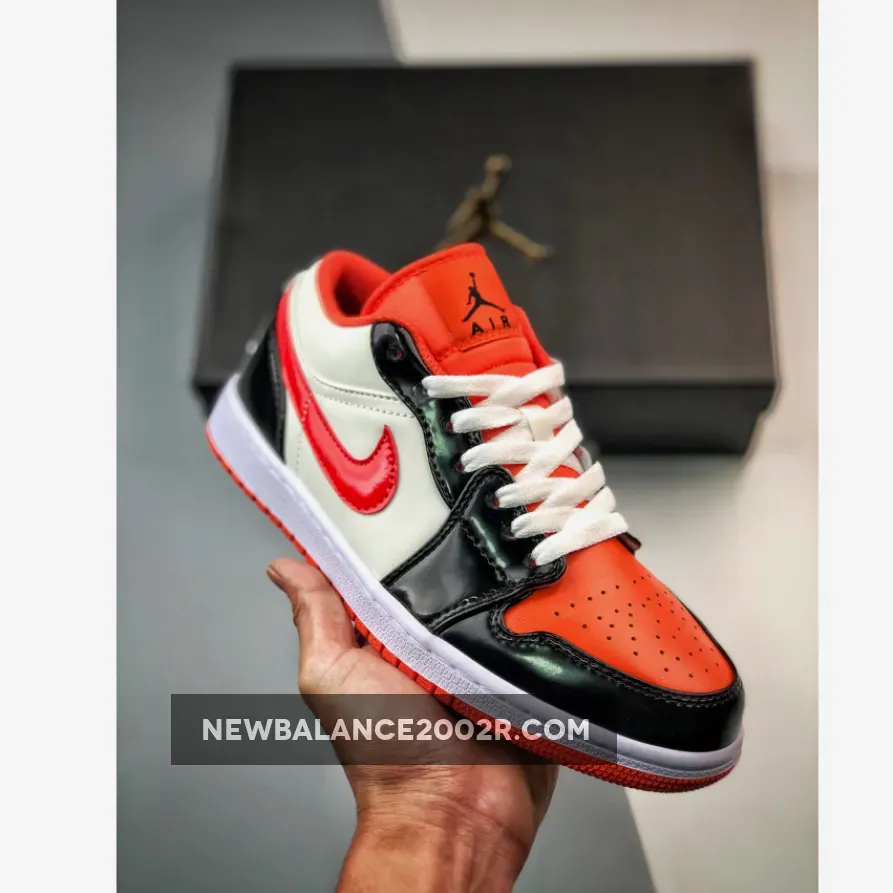 Air Jordan 1 Low "Halloween" Team Orange/Black-Sail-Iron Grey