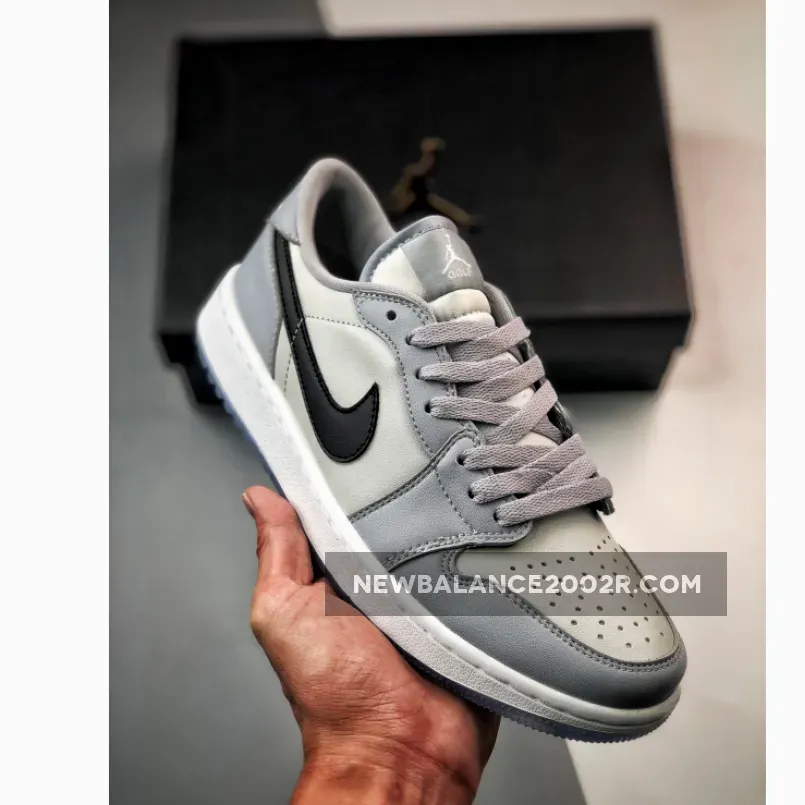 Jordans Golf / Air Jordan 1 Low Golf Wolf Grey/Black/Photon Dust/White DD9315-002