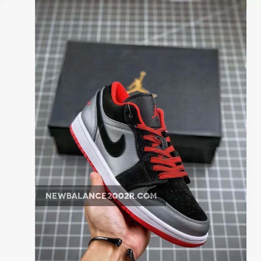 Air Jordan 1 Low Black Dark Grey Gym Red #dark grey jordan 1