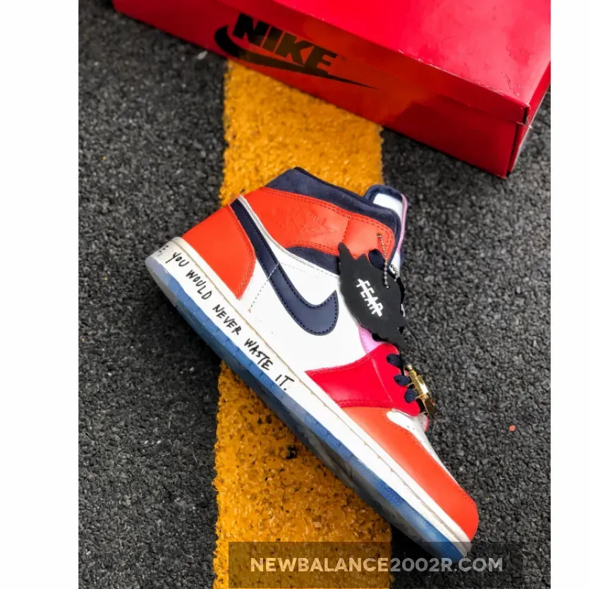 Melody Ehsani x Air Jordan 1 Mid "Fearless" White/Black/Half Blue/Red | jordan 1 half red half white CQ7629-100