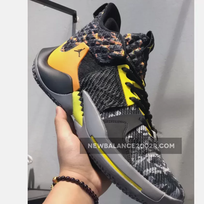 Jordan Why Not Zer0.2 Black/Wolf Grey-Yellow-Orange