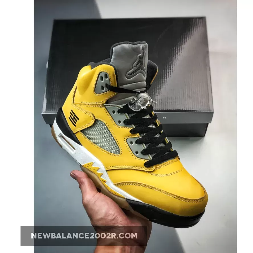 Air Jordan 5 'Tokyo 23″ Varsity Maize/Anthracite-Wolf Grey-Black - tokyo 5's