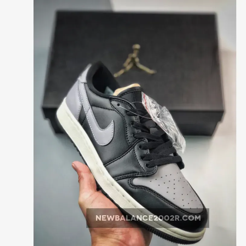 Air Jordan 1 Low Golf 'Shadow' Black/Sail-Medium Grey / jordan 1 retro low golf shadow