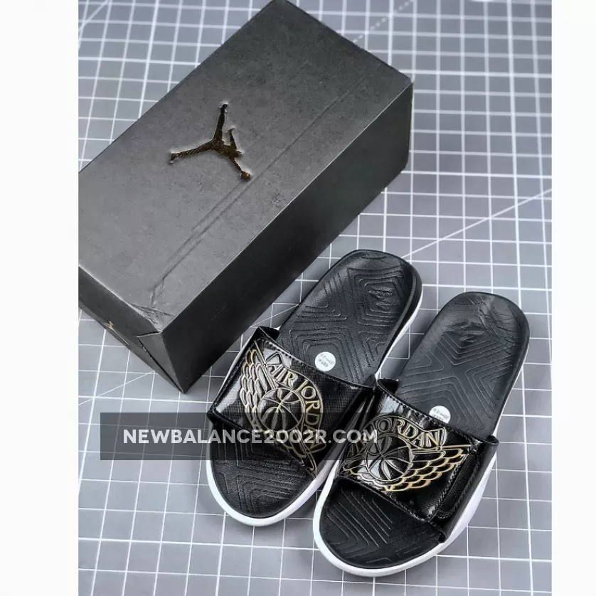 Black Jordan Sandals - Air Jordan Hydro 7 Black Gold AA2517-021