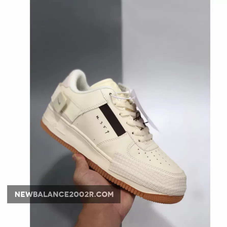 Nike Air Force 1 Type Light Ivory Brown CJ1281-100 nike af1-type light ivory/earth brown