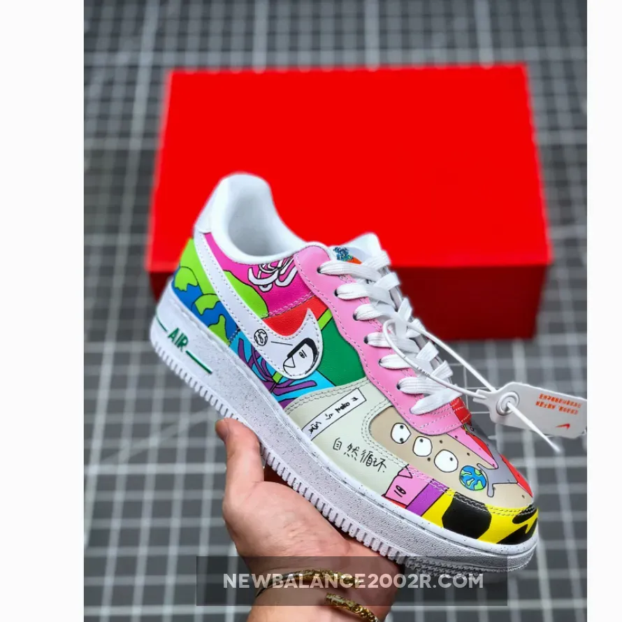 Ruohan Wang x Nike Air Force 1 Low White Multi CZ3990-900 - air force 1 flyleather