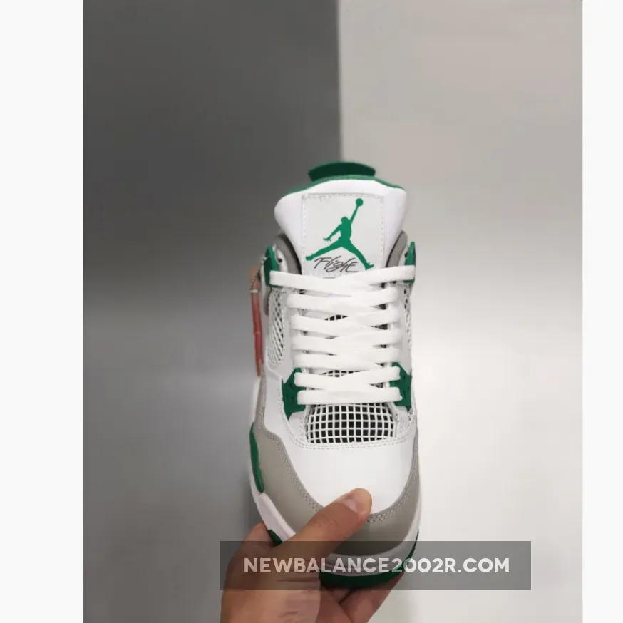 Air Jordan 4 White/Pine Green-Neutral Grey-Muslin CK6630-100