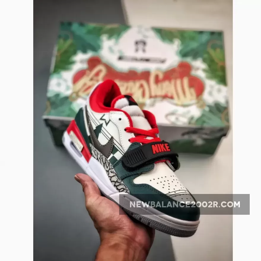 Jordan Legacy 312 Low ‘Christmas’ White Red Green