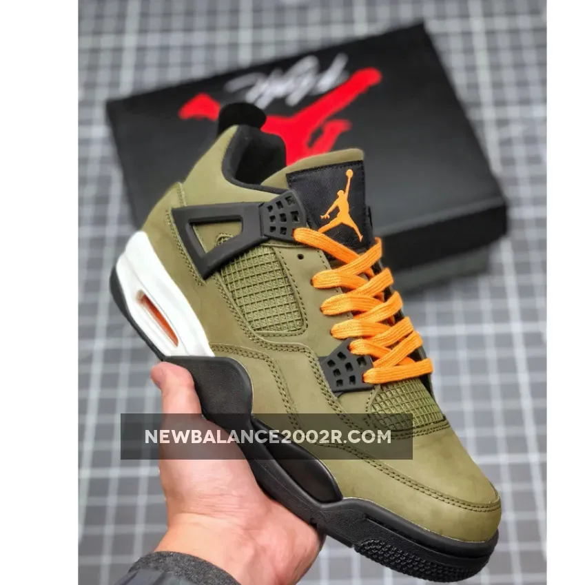 Air Jordan 4 Retro 'Undefeated' Green Clementine Black White | undefeated 4