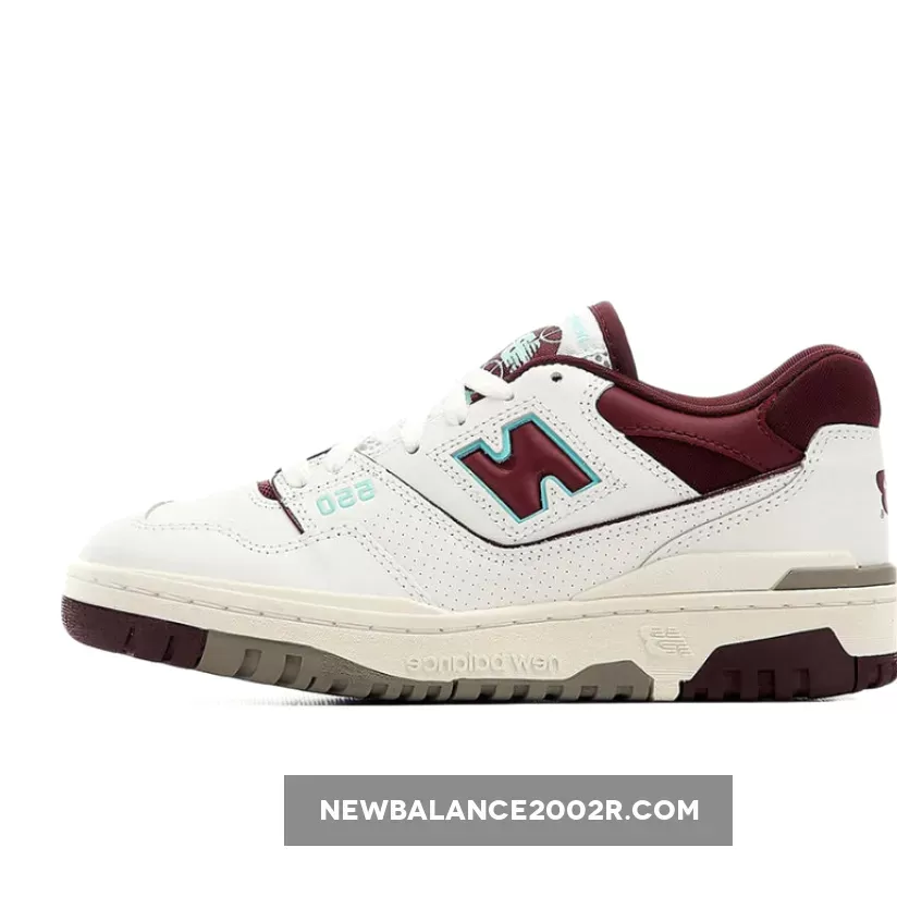 New Balance 550 'White/Burgundy Cyan' new balance 550 maroon