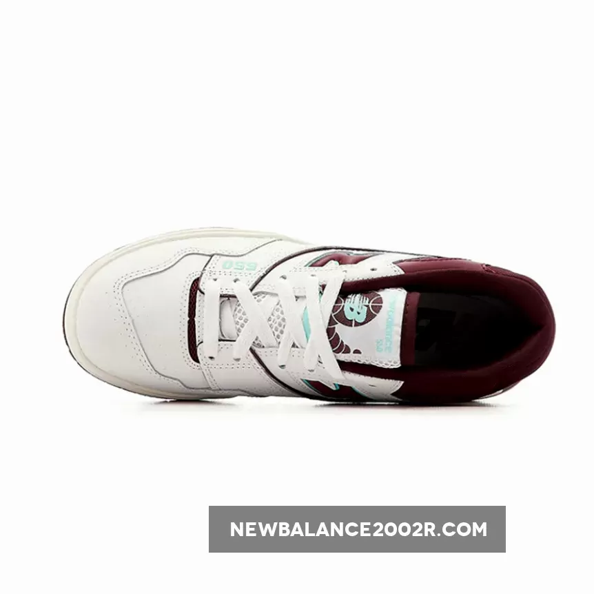 New Balance 550 'White/Burgundy Cyan' new balance 550 maroon