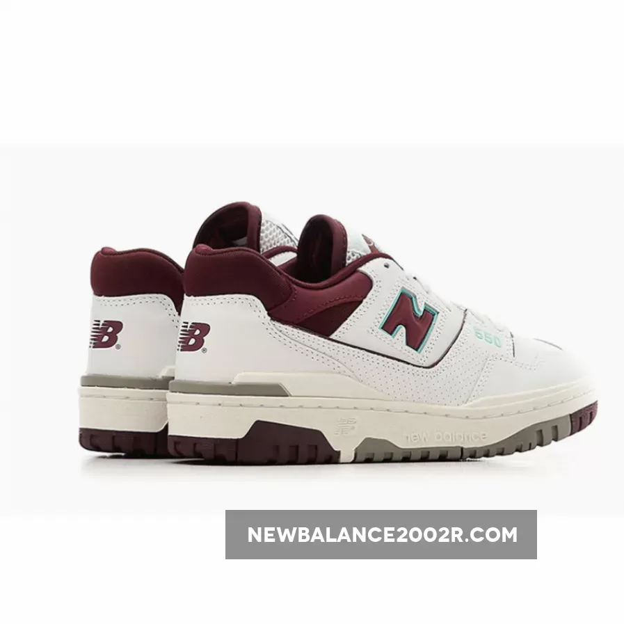 New Balance 550 'White/Burgundy Cyan' new balance 550 maroon