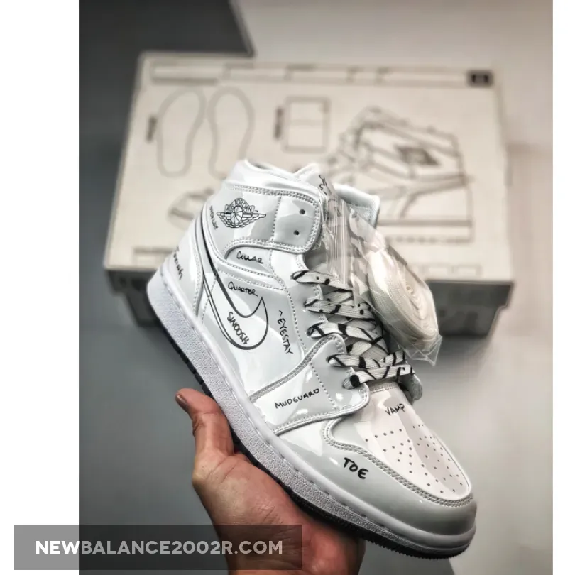 Air Jordan 1 Mid 'Schematic' #Sneaker School DQ1864-100