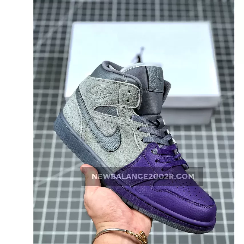 Sheila Rashid x Air Jordan 1 Mid Purple Grey CW5897-005