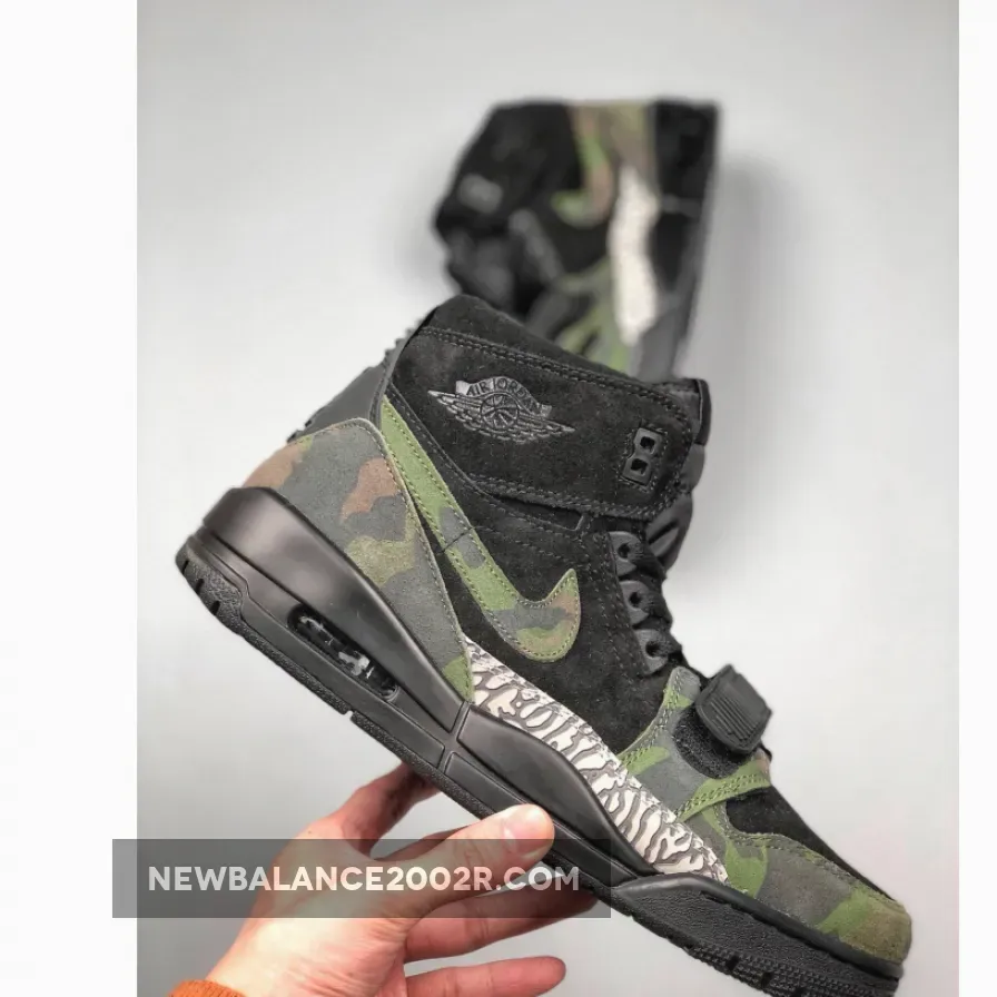 Jordan Legacy 312 Camo Green/Black With Elephant Print AV3922-003