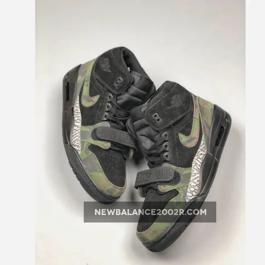 Jordan Legacy 312 Camo Green/Black With Elephant Print AV3922-003