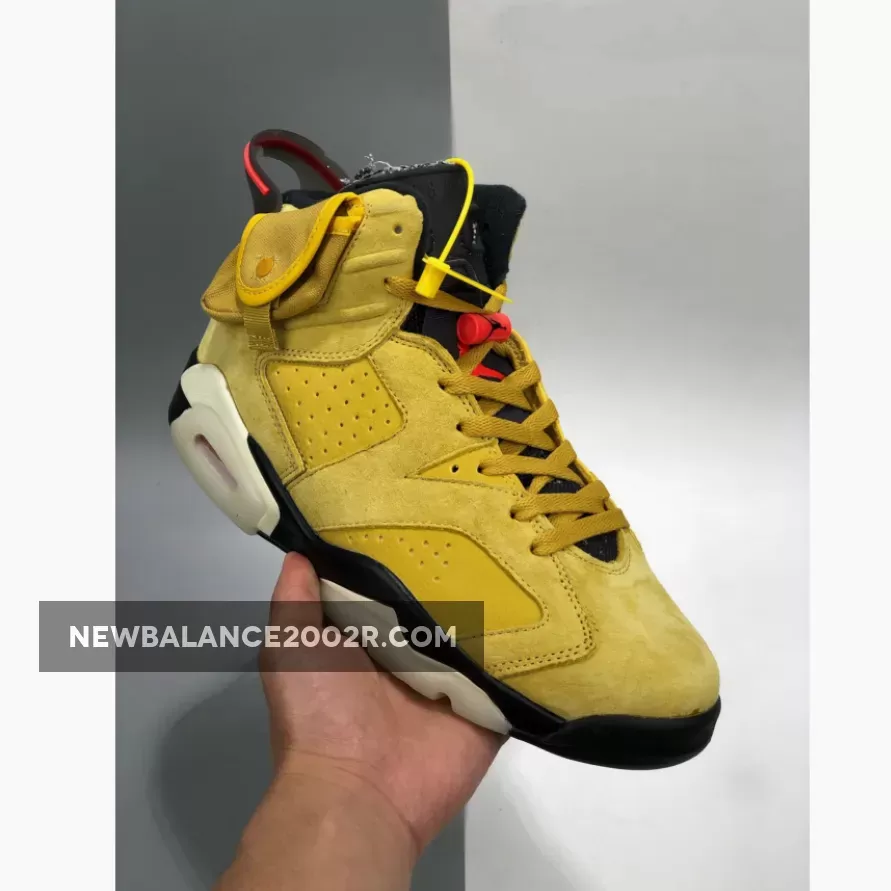 Travis Scott x Air Jordan 6 'Yellow' #travis scott jordan 6 yellow